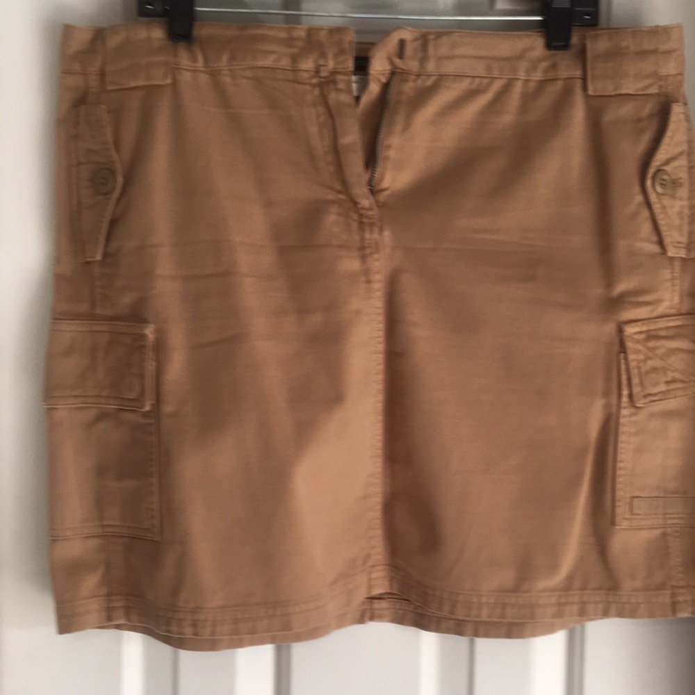 Khaki Cargo Skirt